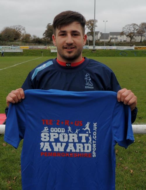 Lewys receives one of our Good Sports awards